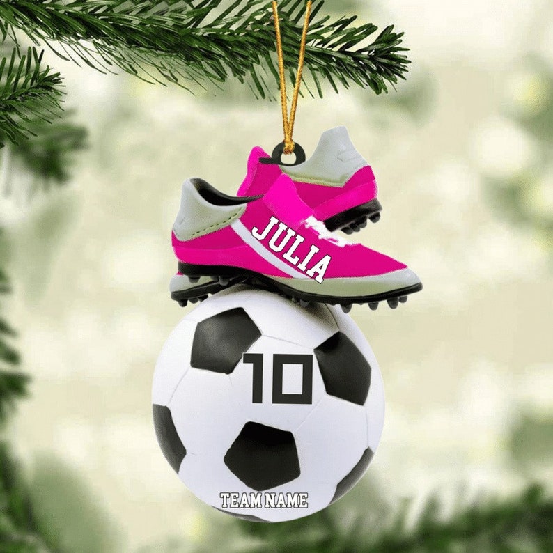Soccer Christmas Ornament Personalized Soccer Christmas Ornament Great Gift Idea For Soccer Players & Soccer Lovers Christmas Soccer