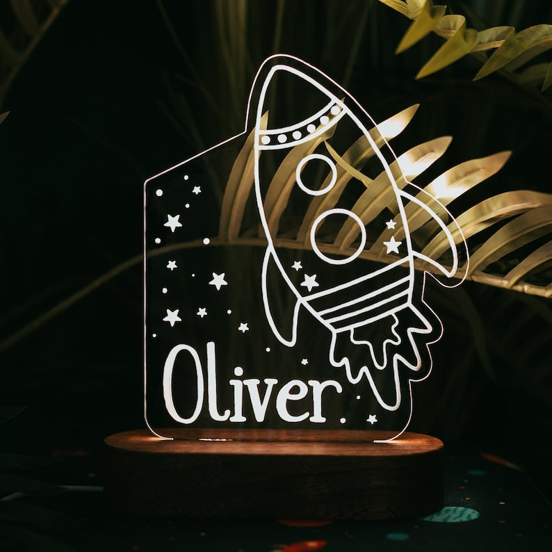 Baby Night Light, Cute Rainbow Night Light, Personalized Night Light, Custom Night Light, Baby Girl Gift, Rainbow Night Light, Gift For Kids