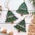Custom 3D Christmas Tree Stocking Tags/Gift Tags/Ornament - Christmas Gift Tag - Custom Wood Name Tags - Painted Christmas Tree Ornaments