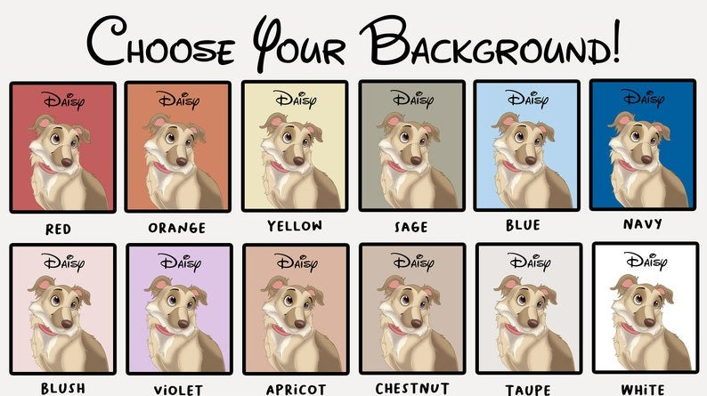 Custom Cartoon Pet Portrait | Cat, Dog, Horse, Rabbit Portrait From Photo | Cartoon Style | Custom Gift | Digital Prints | Illustration Art