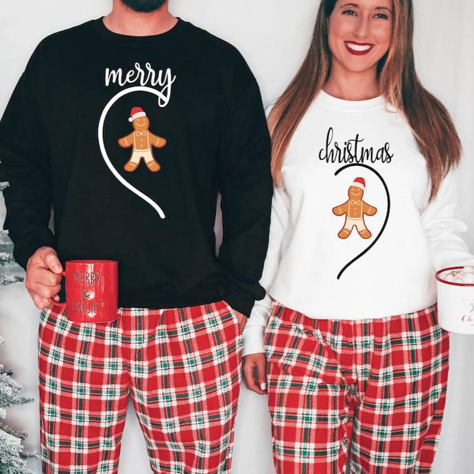 Christmas Couple Merry Christmas Sweatshirt, Christmas Couple Matching, Funny Christmas Couples Sweater, Holiday Couples Sweatshirt