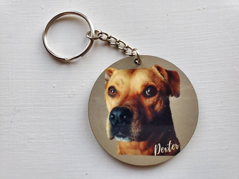 Pet memorial keychain, Dog Memorial keychain, Dog Photo Keychain, Pet memorial, Dog Loss Gift, Cat Memorial, gift for loss of pet, Keyring
