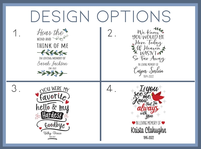 In Loving Memory Wind Chime, Memorial Wind Chime, Remembrance Wind Chime, Bereavement Gift, In Memory, Personalized Wind Chimes, Bamboo