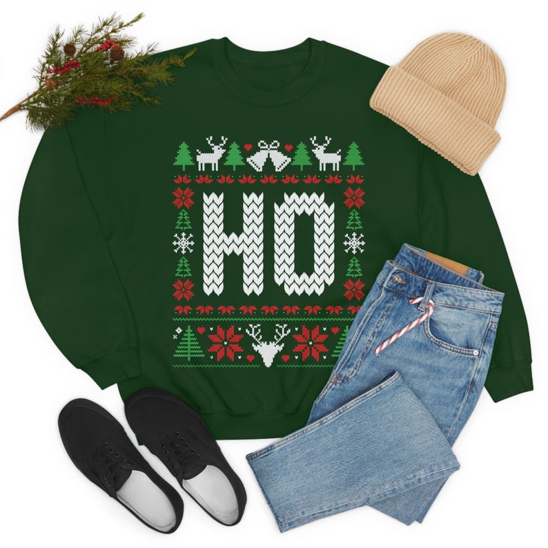 Unisex Funny Couples Ugly Christmas Sweater, Couples Matching Ugly Christmas Sweater, Where My Ho's At, Sold Seperate il_794xN.4361849732_opku.jpg