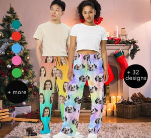 Personalize Pajama Pants with Your Face, Couples Pajamas, custom pants, Family Pajamas, Mens Pajamas, Women's Pajamas, custom gifts.