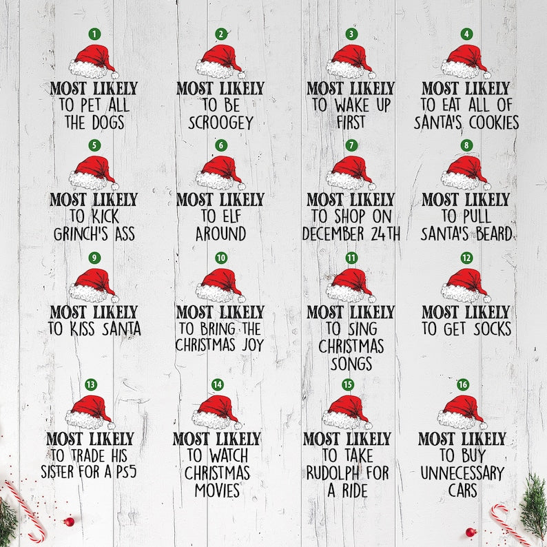 Most Likely to Christmas Family Shirt tee Custom vacation Christmas outfits Personalized shirts, Christmas Matching group Holiday Outfit