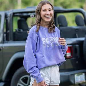 Groovy Wavy Greek Embroidered Sorority Crewneck Sweatshirt / Crew Neck Sweatshirt / Big Little Sweatshirts il_794xN.4375548592_lw2i.jpg