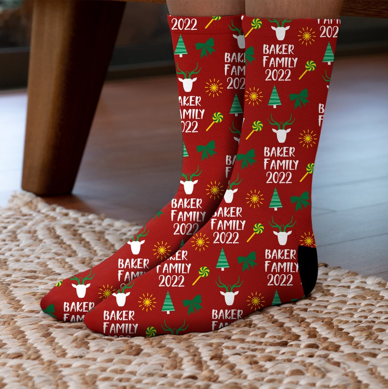 Matching Family Christmas Socks, Custom Name Socks, Custom Christmas Family Socks, Family Christmas Socks, 2023 Merry Christmas Socks