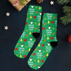 Matching Family Christmas Socks, Custom Name Socks, Custom Christmas Family Socks, Family Christmas Socks, 2023 Merry Christmas Socks