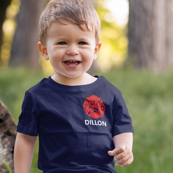 Personalized Name And Optional Fire Department, Firefighter Matching T-Shirt Dad and Kids, Father's Day Gift il_794xN.4380855198_eqq5.jpg?v=1715930351