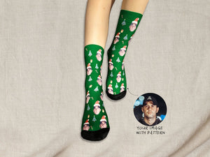 Custom Christmas Face Socks, Custom Photo Sock, Custom Christmas Sock, Pet Photo Sock, Personalized Sock, Picture Socks for Christmas Gift