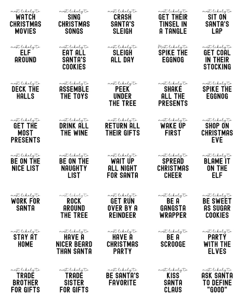 Family Christmas Shirts, Most Likely To, Funny Christmas Party, Christmas Shirt, Matching Christmas Pajamas, Custom Shirts, Group Tees