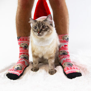 Custom Dog Printed Socks - Customized Photo Socks, Personalized Socks, Custom Printed Socks, Picture Socks, Gift Socks, Christmas Socks