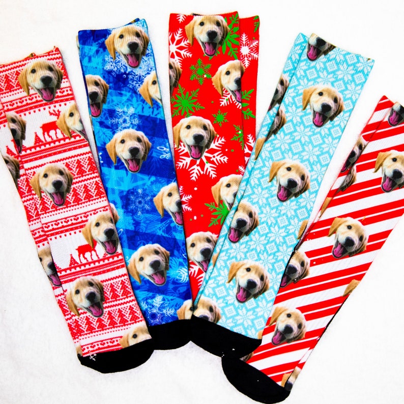 Custom Dog Printed Socks - Customized Photo Socks, Personalized Socks, Custom Printed Socks, Picture Socks, Gift Socks, Christmas Socks