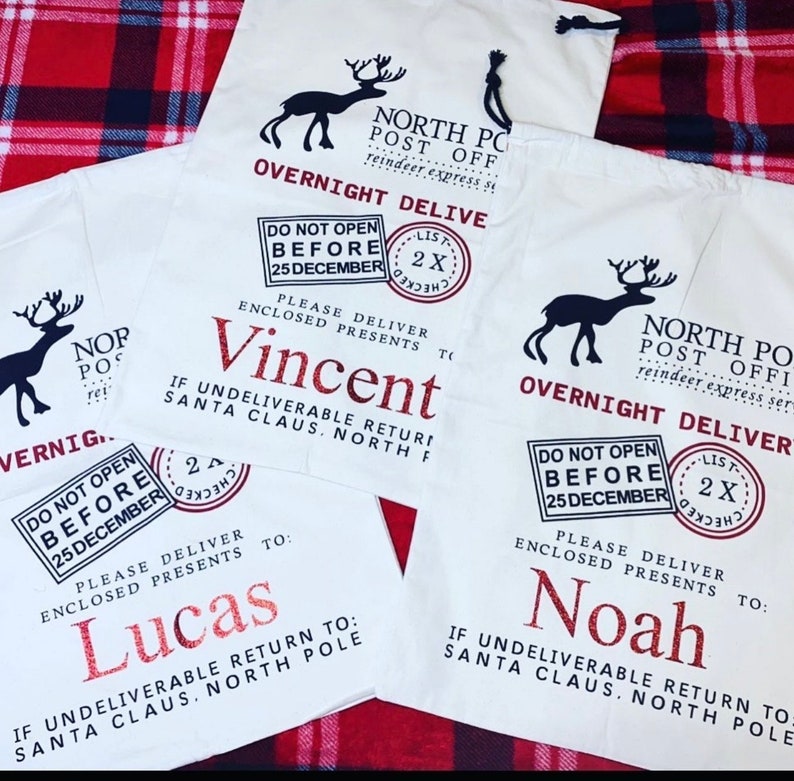 Personalized Santa bag,custom oversized Santa sack,Christmas bag,Personalized Christmas bag,bag for presents,christmas gift,Xmas Santa sack