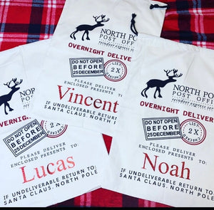 Personalized Santa bag,custom oversized Santa sack,Christmas bag,Personalized Christmas bag,bag for presents,christmas gift,Xmas Santa sack
