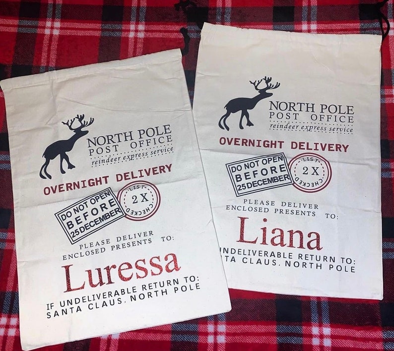 Personalized Santa bag,custom oversized Santa sack,Christmas bag,Personalized Christmas bag,bag for presents,christmas gift,Xmas Santa sack