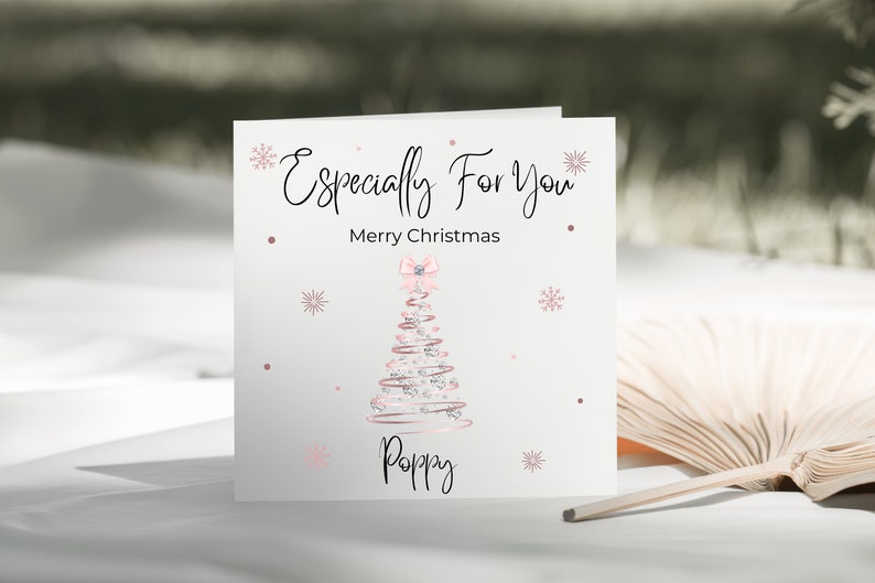 Personalised Especially For You Christmas Card - Personalised Christmas Card For Her