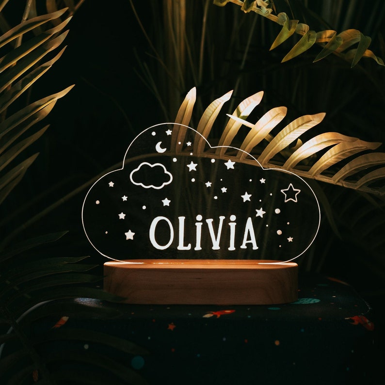 Baby Boy Night Light, Personalized Train Night Light, Cute Night Light, Birthday Gifts For Kids, Easter Gifts For Toddlers, Nursery Decor