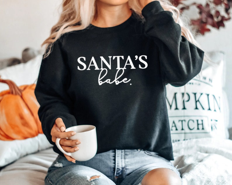 Couples Christmas pajamas, Santa's Babe, Santa, Matching Christmas Pajamas, Mr and Mrs Couple Pajamas, His and Hers Christmas Pajamas