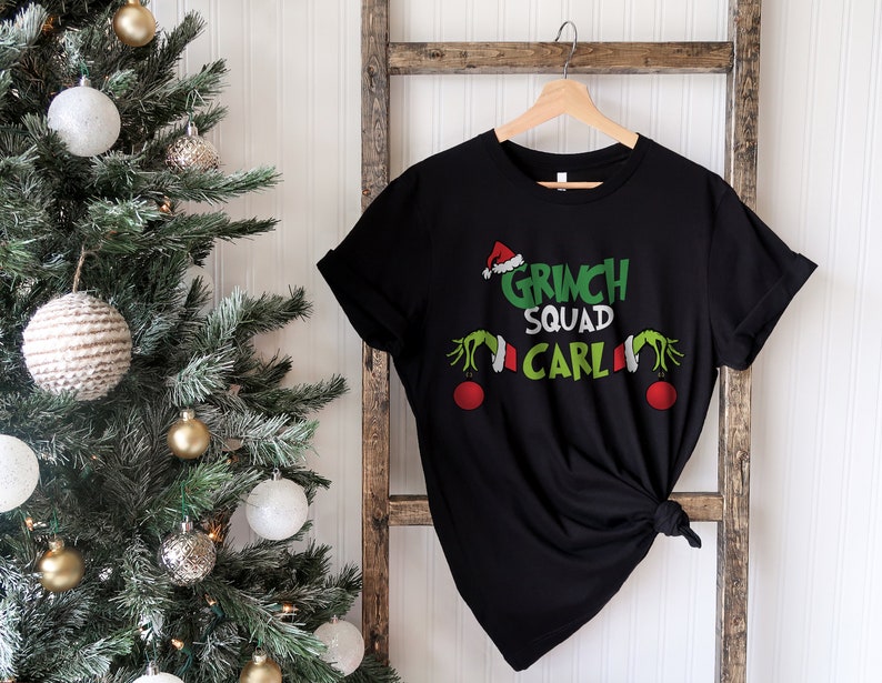 Custom Grinch Squad Shirt, Christmas Grinch Squad Shirt, Matching Family shirt, Christmas Custom Shirt, Christmas Shirt, Merry Christmas Tee