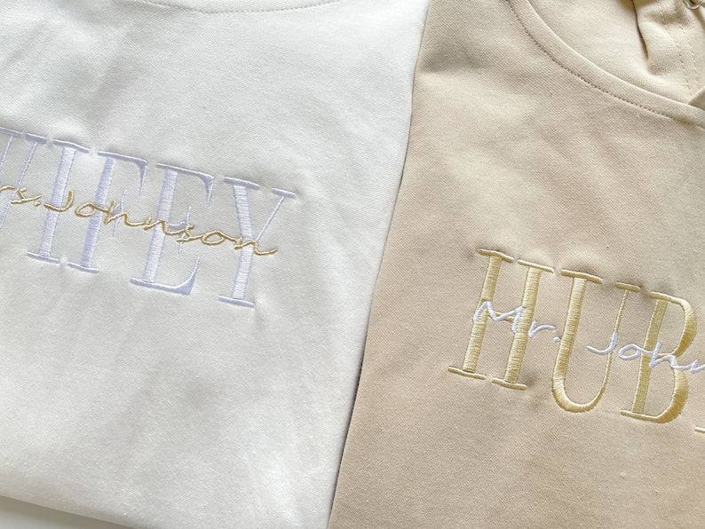 Custom Embroidered Anniversary Sweatshirt