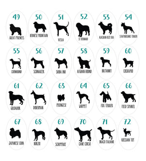 Custom Dog Wedding Cake Topper: Silhouette Couple, Personalized Breed
