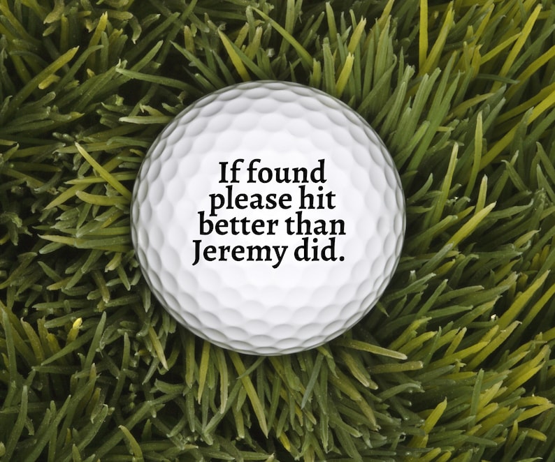 If Found, Please Hit Better Than Name Did Personalized Golf Balls, Valentine's Day gift, Golf Gifts for Men, Guy Gift, Funny Gift for Man