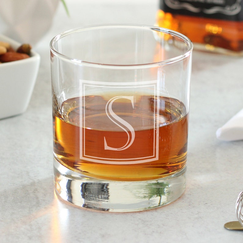 Custom Personalized Whiskey Glass, Custom Rocks Glass, Custom Groomsmen Proposal Gift, Monogrammed Groomsman Gifts, Best Man Proposal Gift