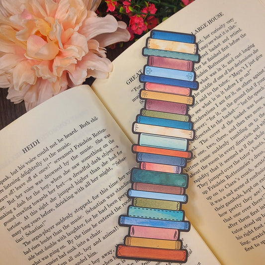 Book Tracker Book Stack Bookmark Reading Log Book Club Gift Reading Tracker Writable, High Quality, Thick Sturdy Cardstock