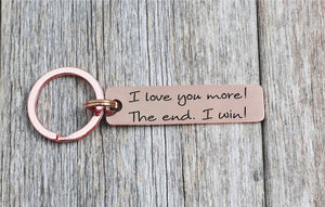 Drive Safe keychain, Customizable Rectangle Anniversary gift, Personalized Anniversary Gift for Him, Boyfriend Gift, Custom Husband Gift