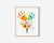 Valentine Mother's day craft handprint art birthday activity floral bouquet grandma flower DIY kids children toddler baby keepsake