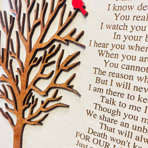 I Never Left You Memorial Wood Plaque