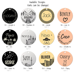 Custom Dog Tag Personalized Dog Name Tag ID Cat Collar Tag Customized Dog Tag Dog Tag Mountains