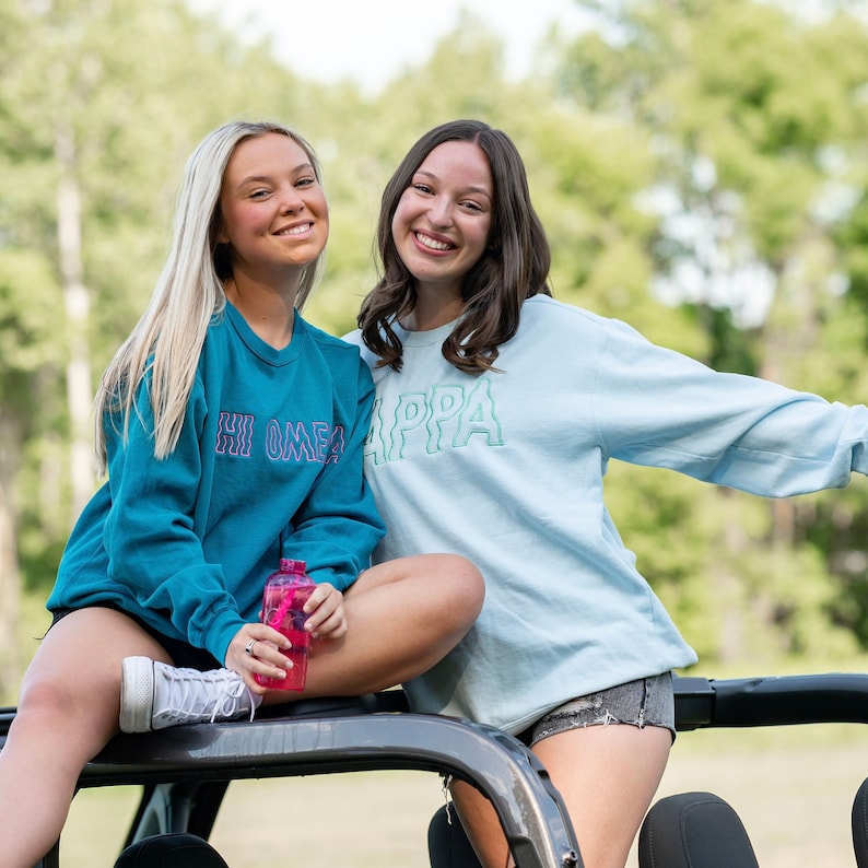 Groovy Wavy Greek Embroidered Sorority Crewneck Sweatshirt / Crew Neck Sweatshirt / Big Little Sweatshirts il_794xN.4608040699_2whn.jpg