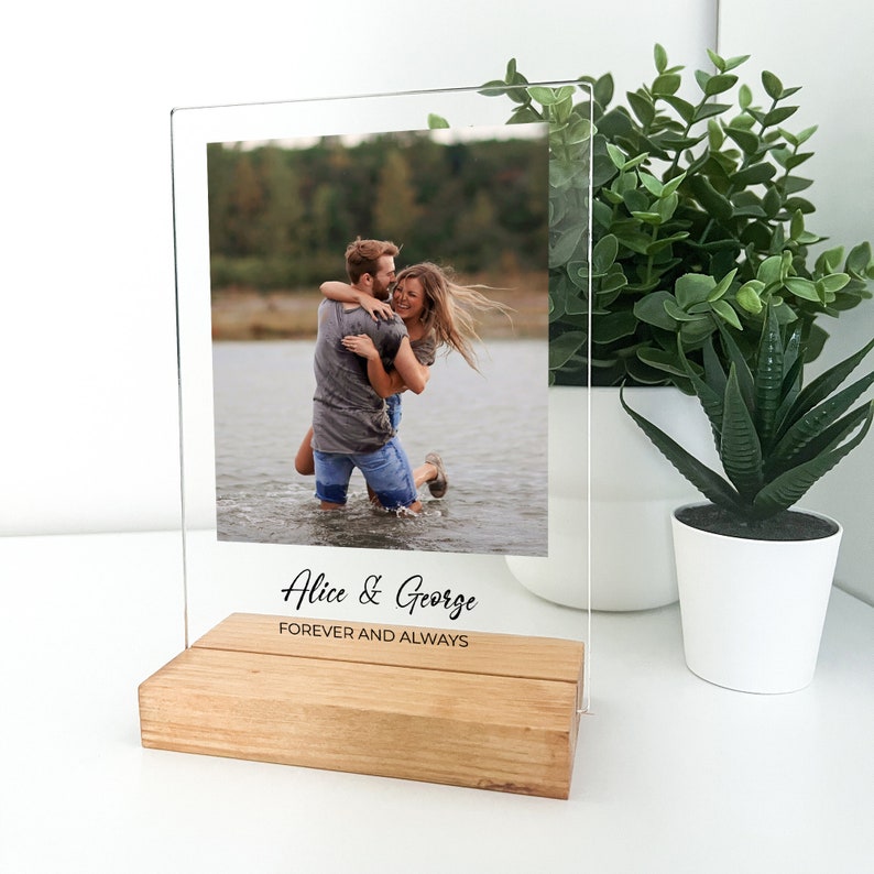 Personalized Photo Plaque Couple Gift, Gift for Him , Photo Wedding Gift, Picture Frame, Gift for Her, Gifts for Mom