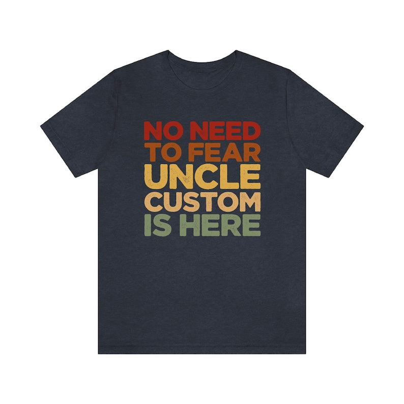 Retro Uncle Shirt, Crazy Uncle Shirt, Personalized Uncle Gift, Funny Uncle Shirt, Custom Uncle Shirt, Promoted to Uncle, Father's Day Tshirt