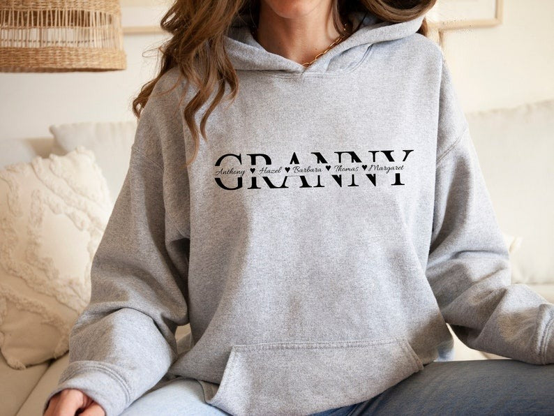 Custom Granny Sweatshirt, Granny Sweatshirt, Grandma Sweatshirt, Gift For Granny, Gigi Sweatshirt, Granny Gift, Granny Sweater, Custom Gift