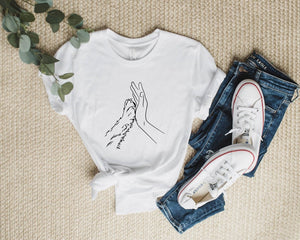 Human Hand and Paw Shirt, Dog Paw Animal Lover Shirt, Gift For Dog Lover, Pet Lover Owner Gifts, High Five Shirt, Dog Shirt, Dog Lover Shirt