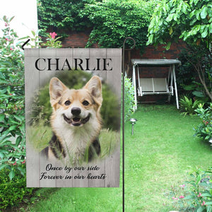 Personalized Pet Garden Flag, Custom Photo Name Text Garden Flag, Memorial Dog Garden Flag, Custom Yard Art, Pet Lovers Gift, Pet Photo Gift