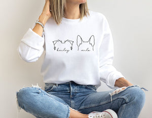 Custom Dog Ears Apparel, Dog And Cat Ears, Custom Dog Mama Shirt