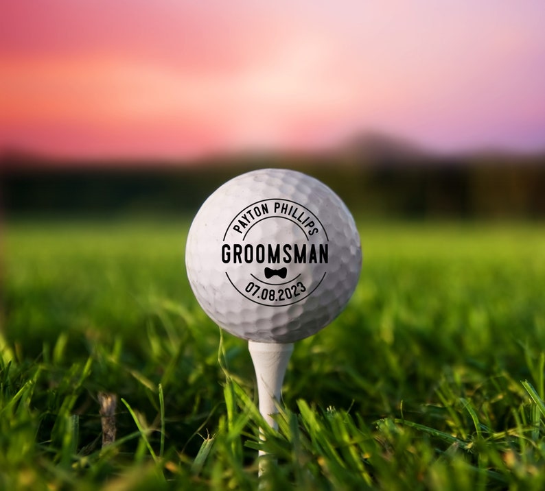 Best Man Golf Gift, Custom Golf Ball, Best Man Proposal, Groomsmen Gift, Groomsmen Proposal, Wedding Party, Best Man Gift,Golf Ball Proposal