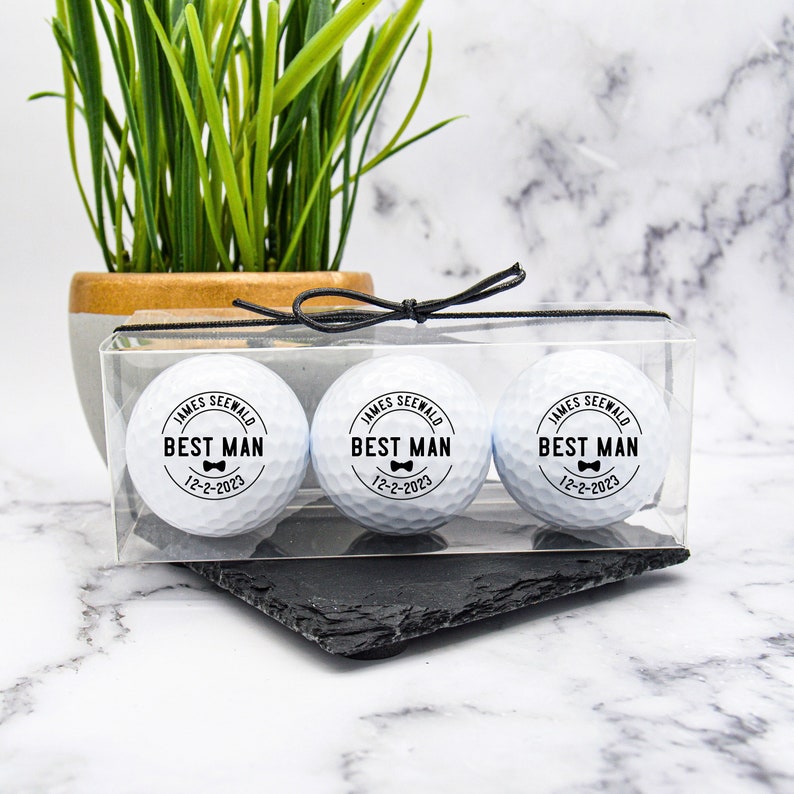 Best Man Golf Gift, Custom Golf Ball, Best Man Proposal, Groomsmen Gift, Groomsmen Proposal, Wedding Party, Best Man Gift,Golf Ball Proposal