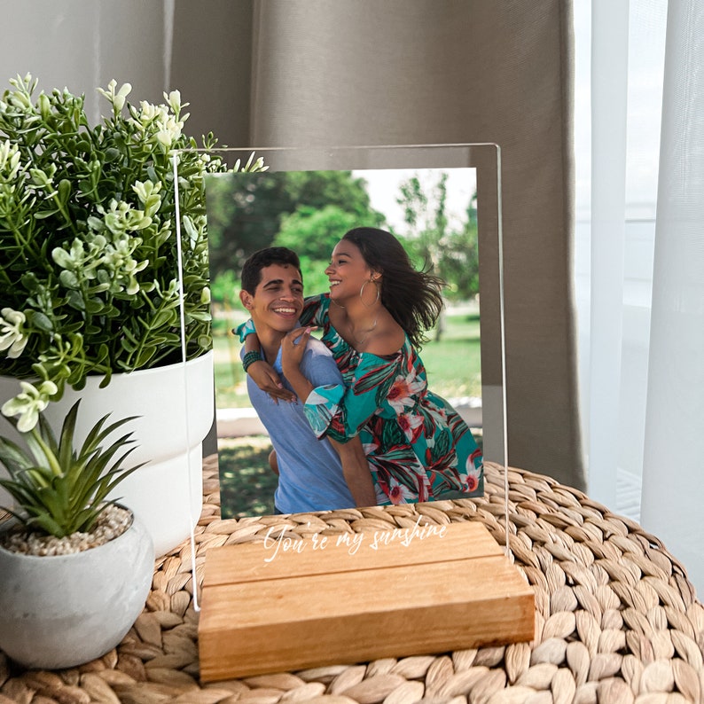 Personalized Photo Plaque Couple Gift, Gift for Him , Photo Wedding Gift, Picture Frame, Gift for Her, Gifts for Mom
