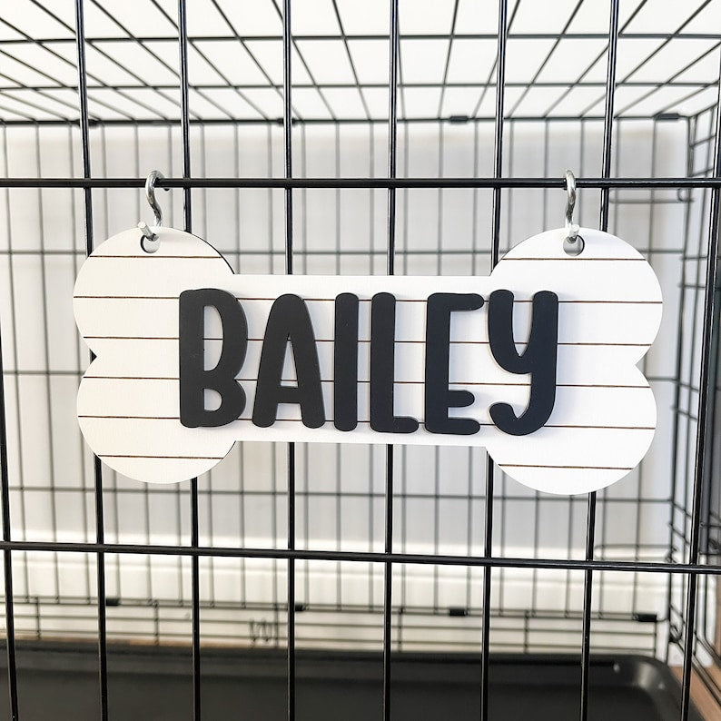 Personalized Crate Sign, Custom Dog Decor, Hanging Crate Sign, Custom Crate Sign, Dog Bone Sign, Personalized Dog Gift, Crate Dog Decor il_794xN.4666197133_cryq.jpg