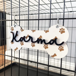 Personalized Crate Sign, Custom Dog Decor, Hanging Crate Sign, Custom Crate Sign, Dog Bone Sign, Personalized Dog Gift, Crate Dog Decor il_794xN.4666198185_nnjz.jpg