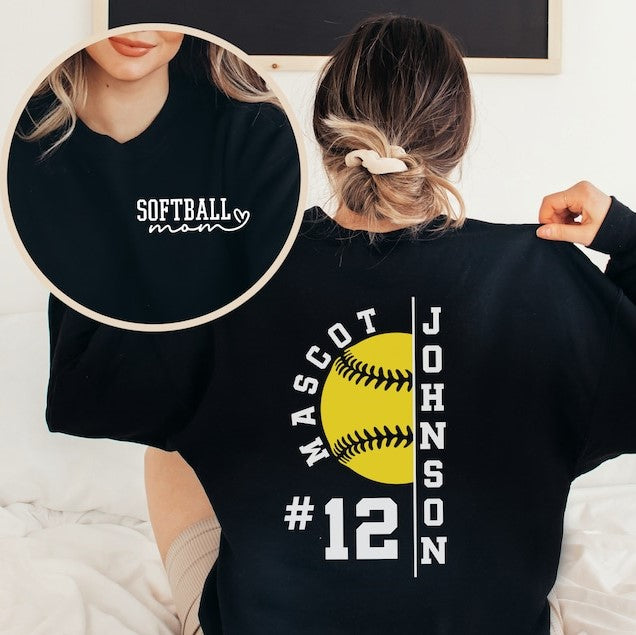 Custom Softball Mom Shirt, Team Softball Shirt, Game Day Softball Shirt, Softball Mom Life Apparel