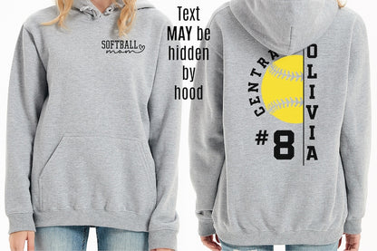 Custom Softball Mom Shirt, Team Softball Shirt, Game Day Softball Shirt, Softball Mom Life Apparel