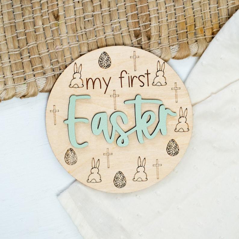 Wooden Milestone Baby Disc, Baby Milestone Cards, My First Holiday Milestones, My First Fourth of July Photo Props, Expecting Mom Gift