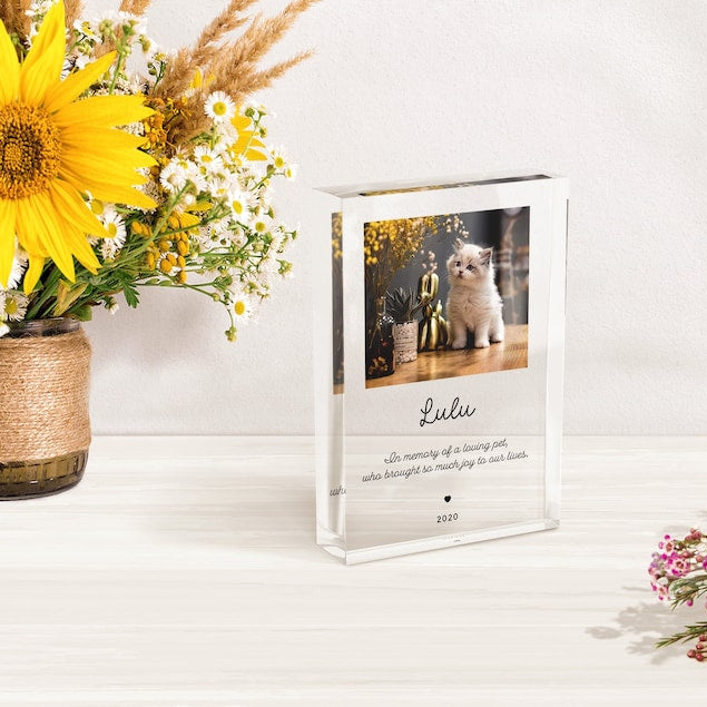 Sympathy Gift for Cat, In Loving Memory of Cat, Hardest Goodbye, Pet Memorial Plaque